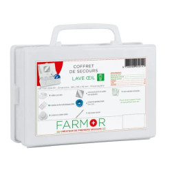 Coffret de secours lave oeil avec ou sans stylo oculaire