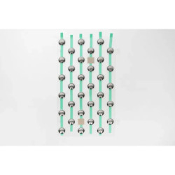 Lot de 5 kits de 33 clous podotactiles auto-adhésifs Iziplot