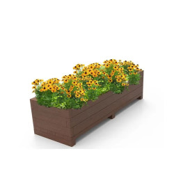 Jardinière de ville en plastique recyclé - Madera ReBnew