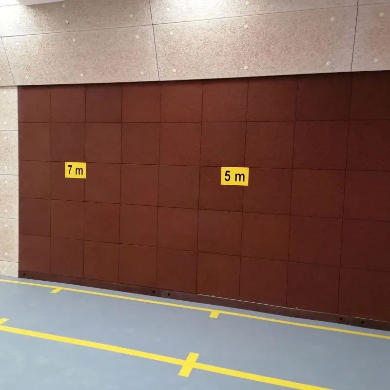 Dalle de mur anti ricochet pour stand de tir - Hexdalle