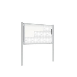 Vitrine 2000 sur poteaux D.76 mm