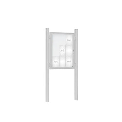Vitrine 1000 sur poteaux Quatro