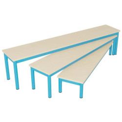 Bancs Gigognes en mélaminé chant ABS pour petite enfance