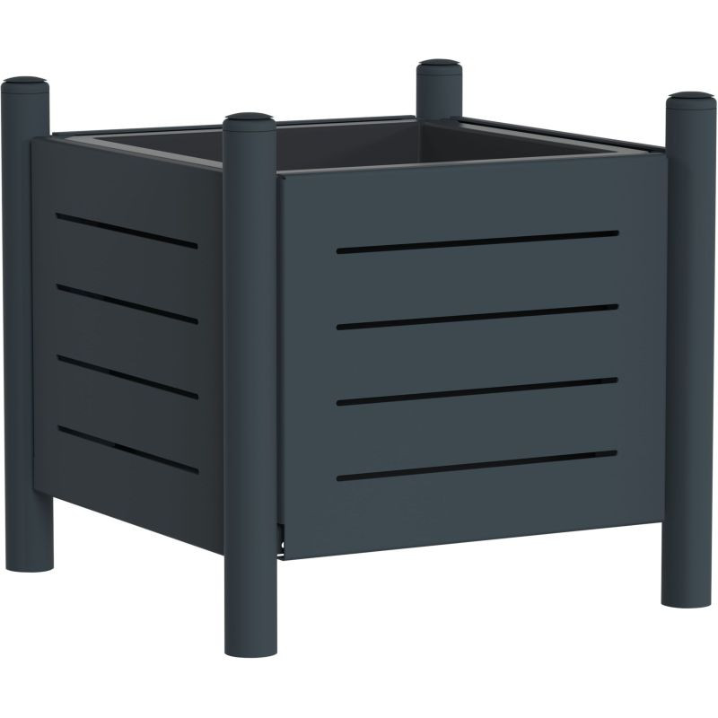Jardinière 75 litres en métal RAL 7016 - Rossignol Vibrato Métal