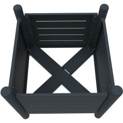 Jardinière 75 litres en métal RAL 7016 - Rossignol Vibrato Métal