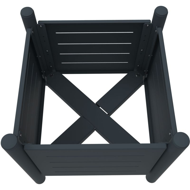 Jardinière 75 litres en métal RAL 7016 - Rossignol Vibrato Métal