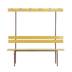 Banc vestiaire avec patères ECO