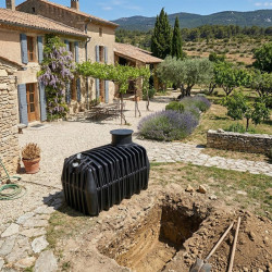 Cuve enterrées récupératrice d'eau de pluie
