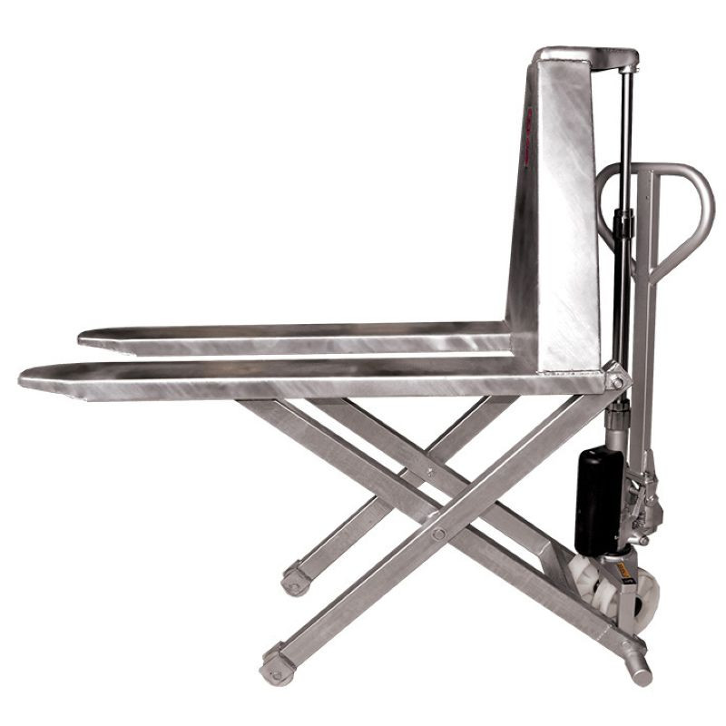 Transpalette manuel en inox 316 et haute levée - Stockman