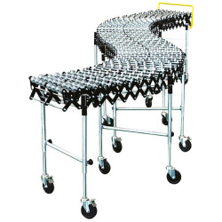 Convoyeur galets en acier 70 kg par ml