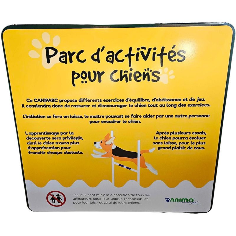 Panneaux explicatifs pour parcours canin - Animo concept