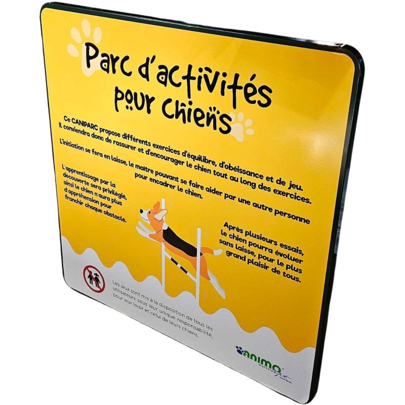 Panneaux explicatifs pour parcours canin - Animo concept