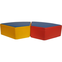 Pouf en mousse pour enfant - SEMI HEXAGONAL