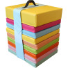 Lot de 8 coussins carré en mousse pour enfant + 1 adulte