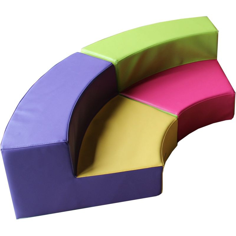 Lot de 2 poufs en mousse pour enfant de tout âge - Modulo