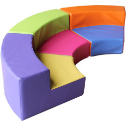 Lot de 3 poufs en mousse pour enfant de tout âge - Modulo
