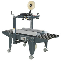 Machine à poser l'adhésif économique