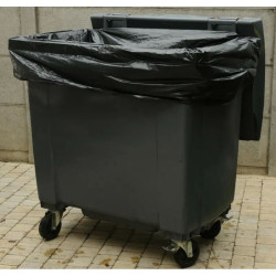 Housse noire pour conteneur poubelle 770L - lot de 50
