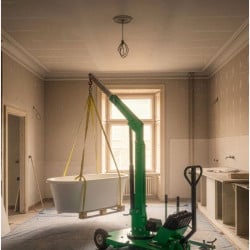 Crochet pivotant autobloquant pour grue Miload