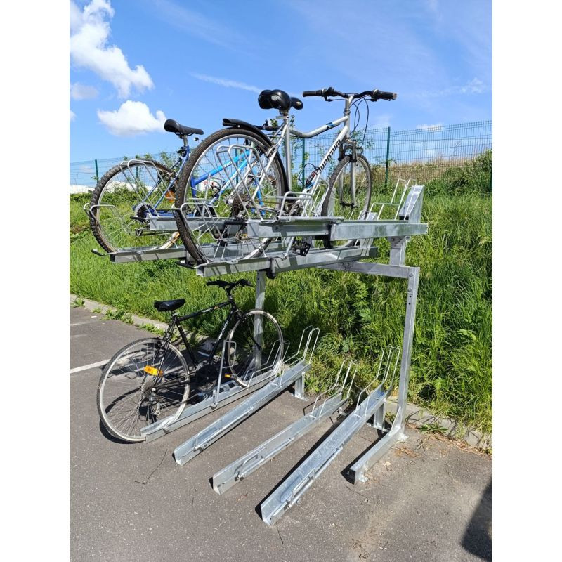 Rack à vélo deux étages Viso VELOLIFT - 8 rangements