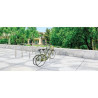 Arceau cycle inox en U avec picto vélo