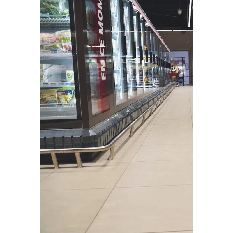 Bumper de protection pour rayonnage de magasin