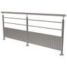 Barrière de protection de quai inox en kit