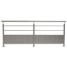 Barrière de protection de quai inox en kit
