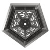 Poubelle en inox Polygone de ville