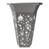 Poubelle en inox Polygone de ville