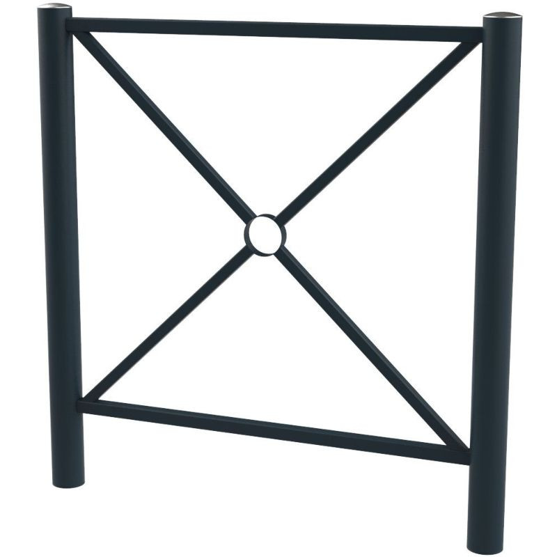 Barrière urbaine Deauville L.102 ou 157 cm - Tête arrondie inox