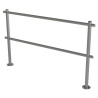 Kit barrière de guidage inox pour magasin, péage d'autoroute