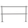 Kit barrière de guidage inox pour magasin, péage d'autoroute