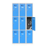 Casier vestiaire 3 cases par colonne
