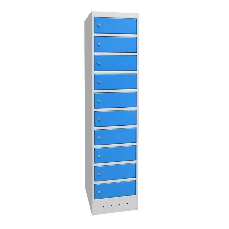 Colonne électrifié 5 casiers avec prise électrique - Smartphone, PC, tablette