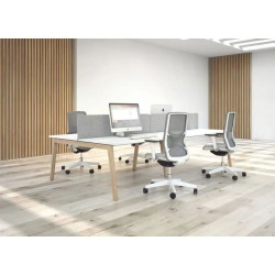 Bureau bench 2 personnes NET WOOD