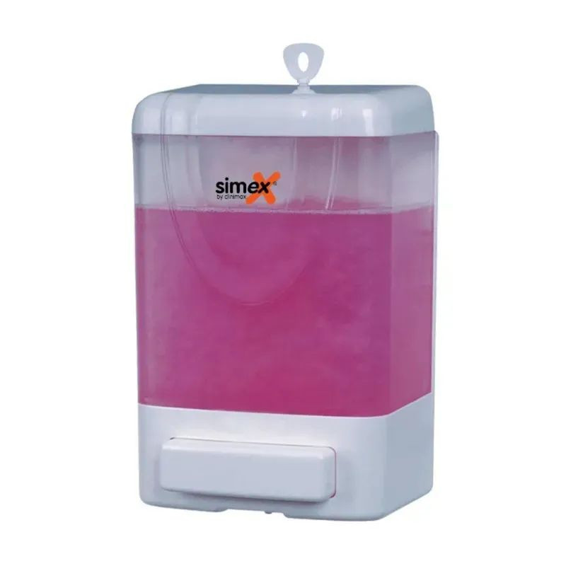 Distributeur de savon et gel avec poussoir rectangulaire - Mural