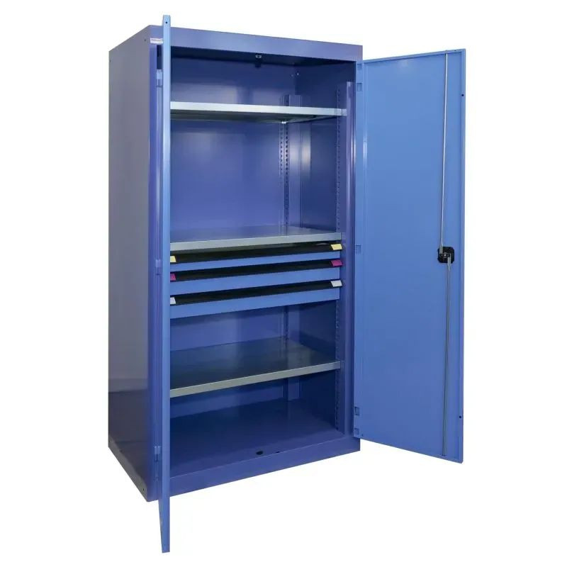 Armoire pour charges lourdes - 3 tiroirs + 2 tablettes