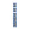 Vestiaire transparent 5 casiers par colonne
