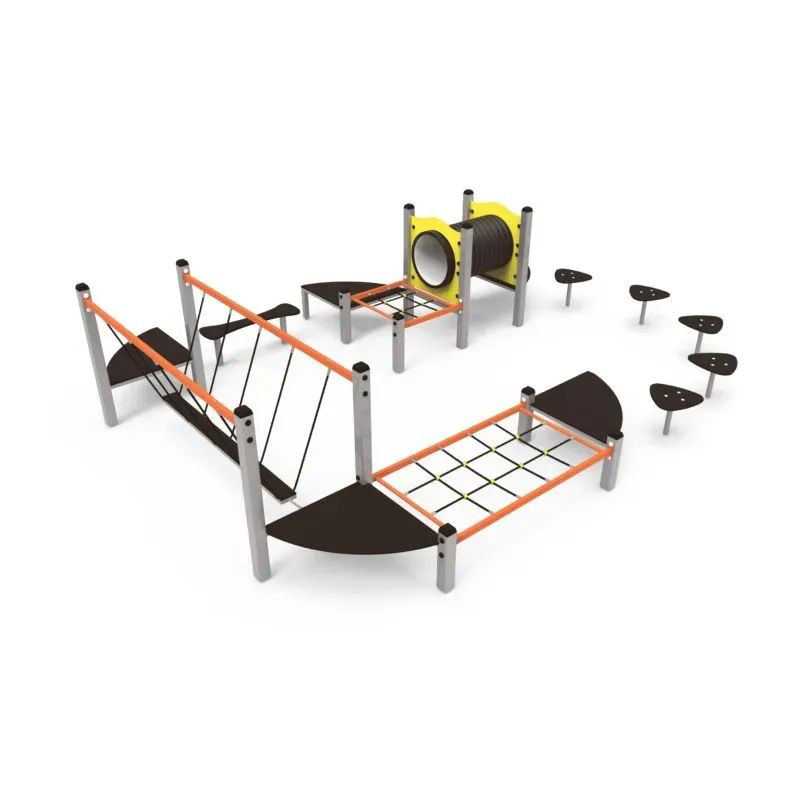 Circuit d'agilité fixe pour aire de jeux