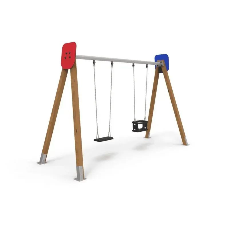 Pack aire de jeux 3 modules - Benito Area Educa 95 m²