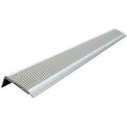 Nez de marche antidérapant aluminium et quartz ou PVC - Lot de 10