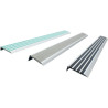Nez de marche antidérapant aluminium et quartz ou PVC - Lot de 10