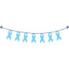 Guirlande Novembre Bleu Fanions, rubans ou flammes