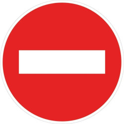 Panneau sens interdit à tout véhicule - B1