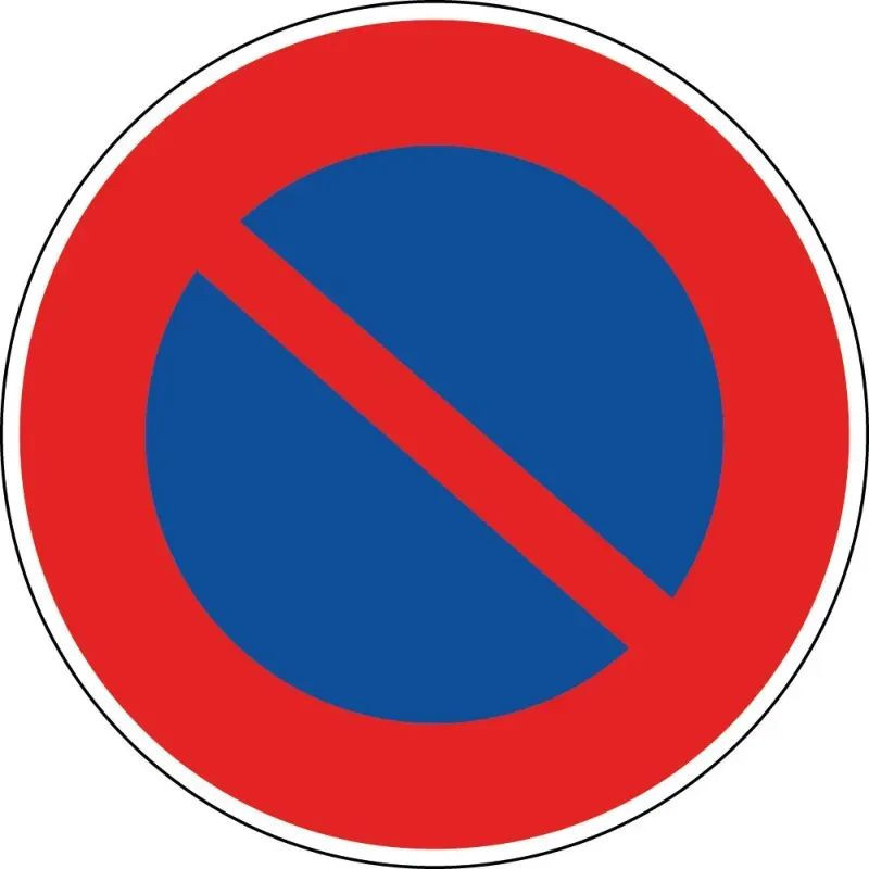 Panneau stationnement interdit - B6a1