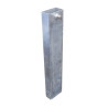 Fourreau pour poteau de signalisation - 9x4 cm, 8x8 cm, D.6 cm