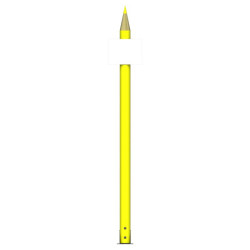 Totem de signalisation crayon + panneau d'affichage personnalisable