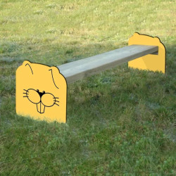 Banc public sans dossier pour enfants Bambino