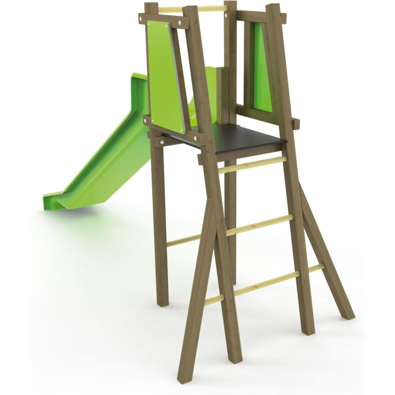 Toboggan hauteur 130 cm pour aire de jeux - Loisirs Aménagements